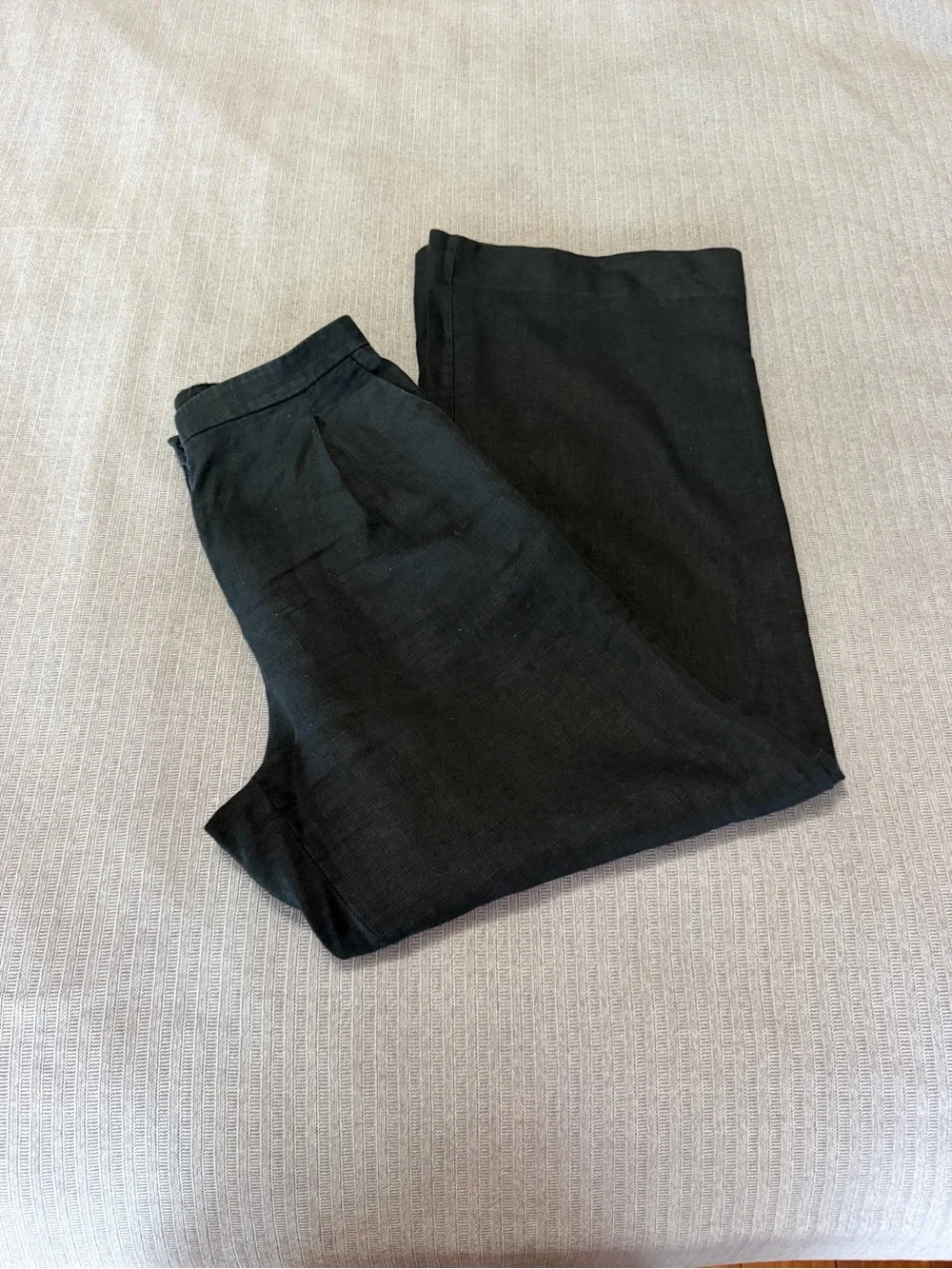 Mango Black Women's linen pants
